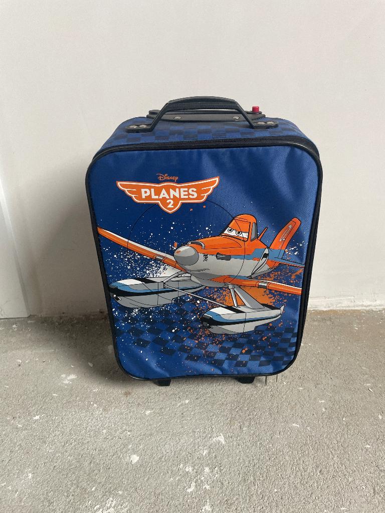 Kinder trolley van Disney planes 2, Ophalen, Overige figuren, Gebruikt, Tas, Koffer of Zak
