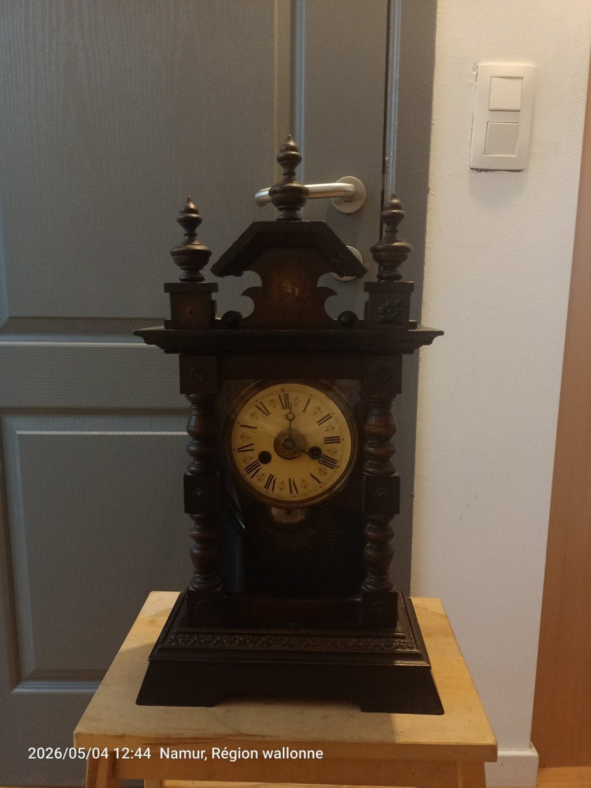 horloge de table, Enlèvement