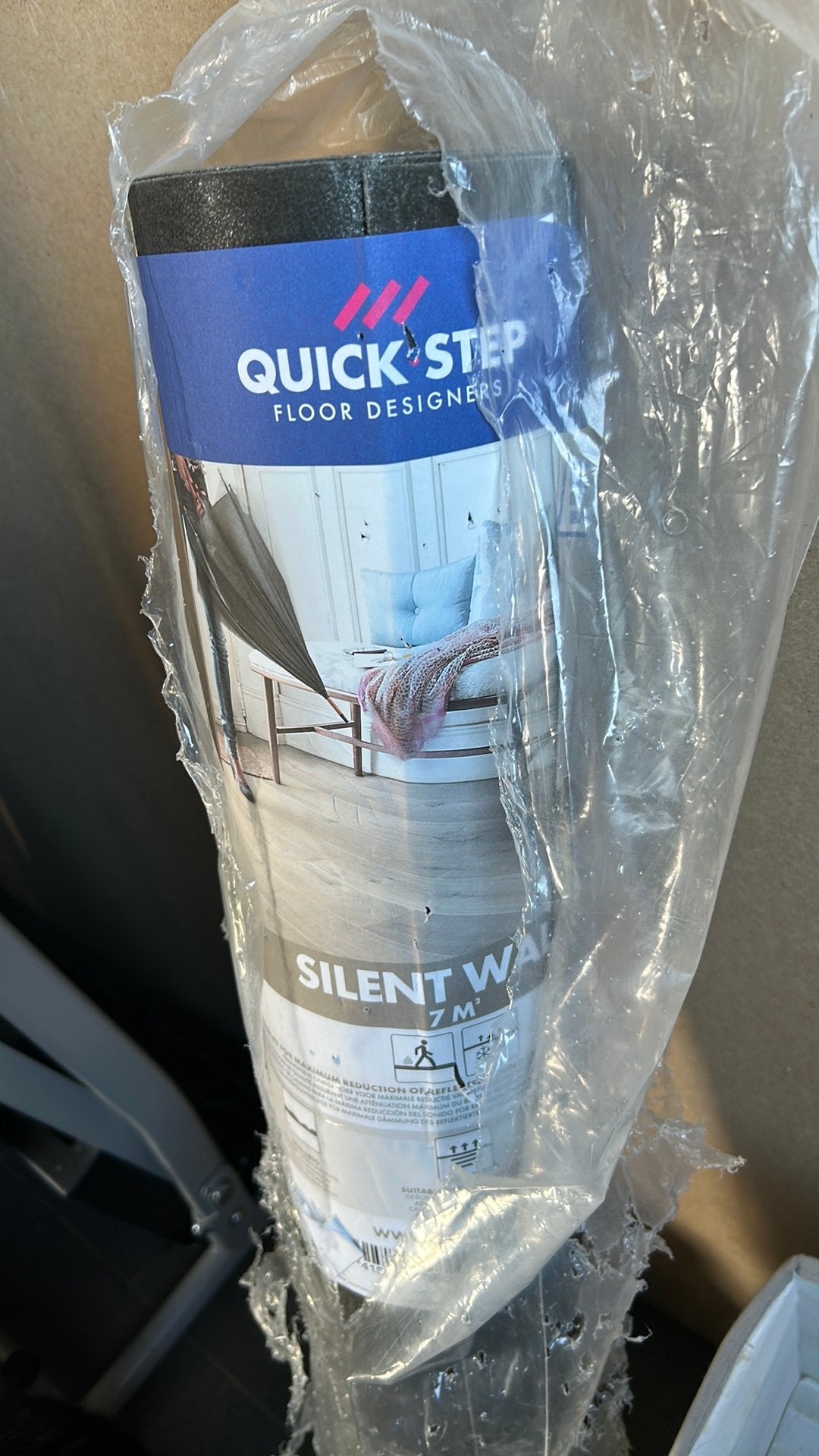 Quick step silent walk sous couche 7 m2, Huis en Inrichting, Ophalen, Nieuw, 5 tot 10 m², Parket