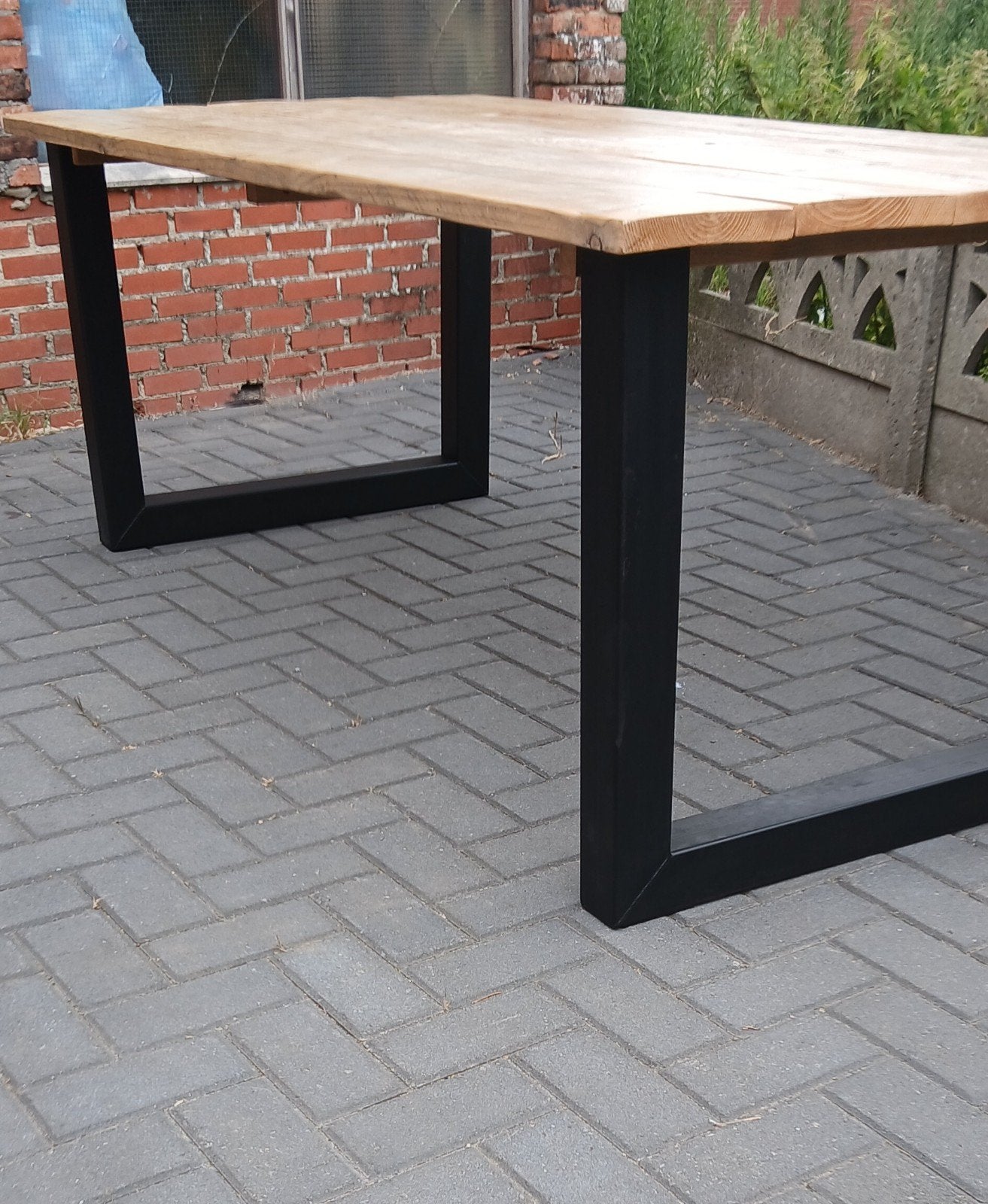 Steigerhouten tuintafel / eettafel 100 x200, Tuin en Terras, Ophalen