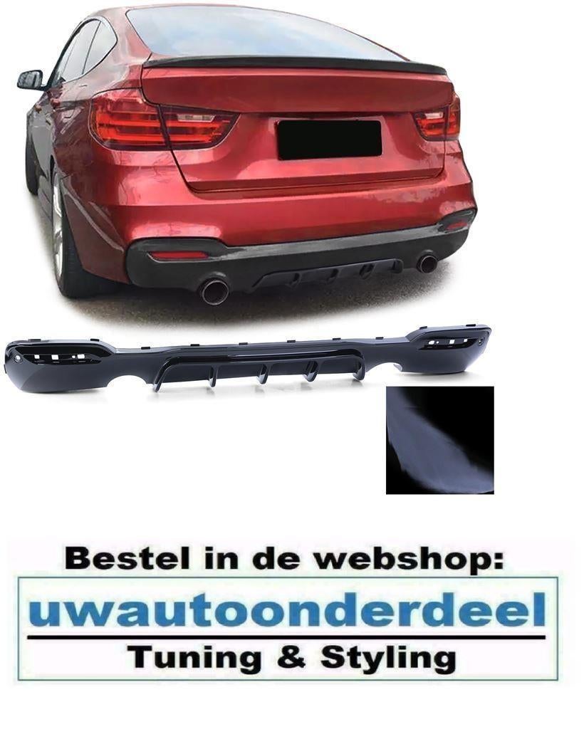 Diffuser Glans Zwart Uitlaat l + r Bmw 3 serie F34 GT M Pack, Envoi