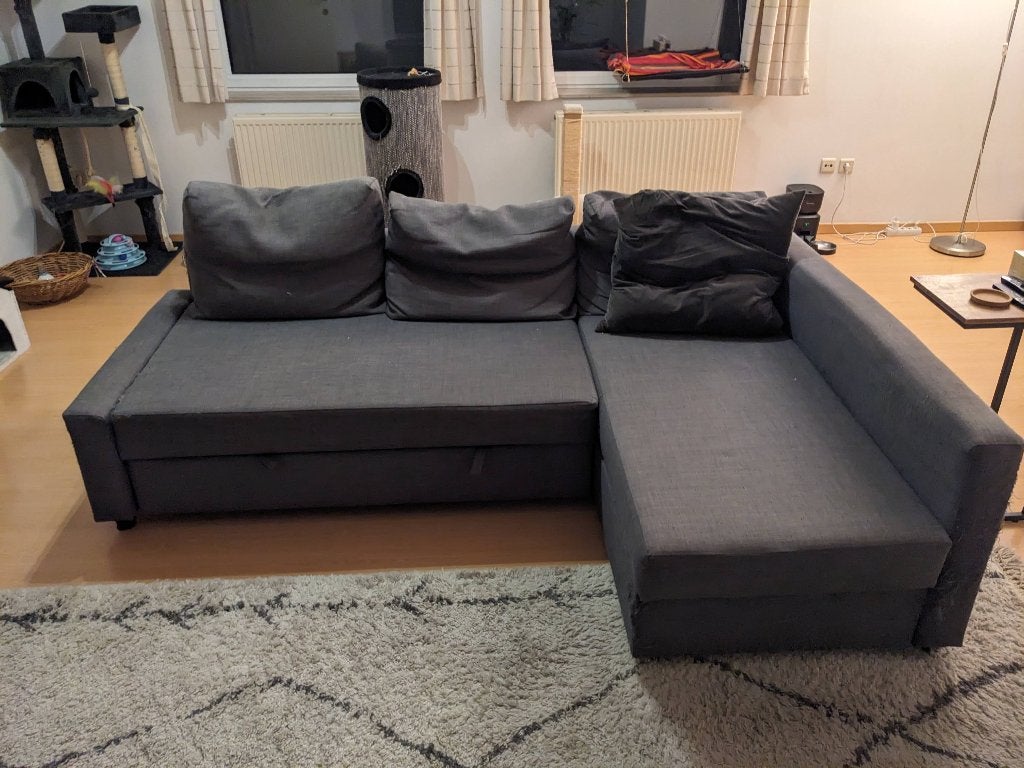 Ikea zetel Friheten (hoekslaapbank), Ophalen, Gebruikt, Stof, Ikea Friheten