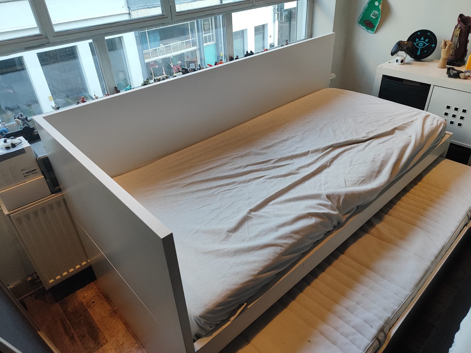 Slaapbank Bed Ikea, 90 cm, Enlèvement, Utilisé, 200 cm