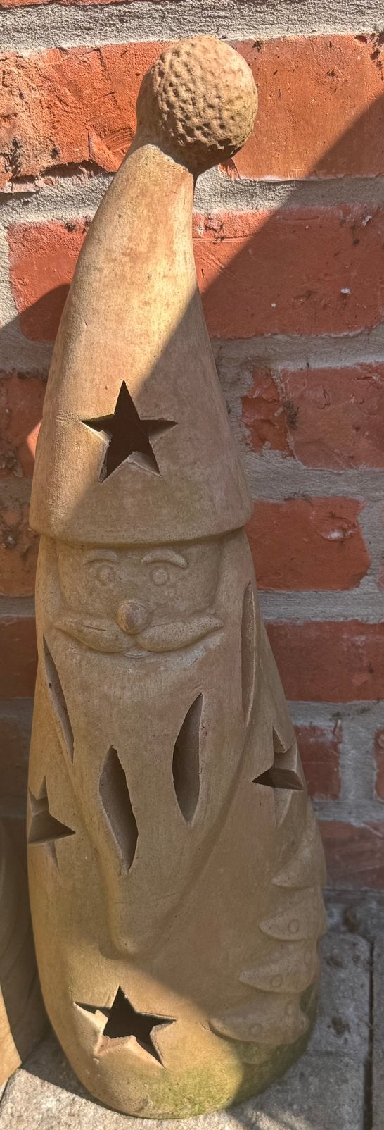 Moderne kerstman / kabouter in terracotta, Ophalen