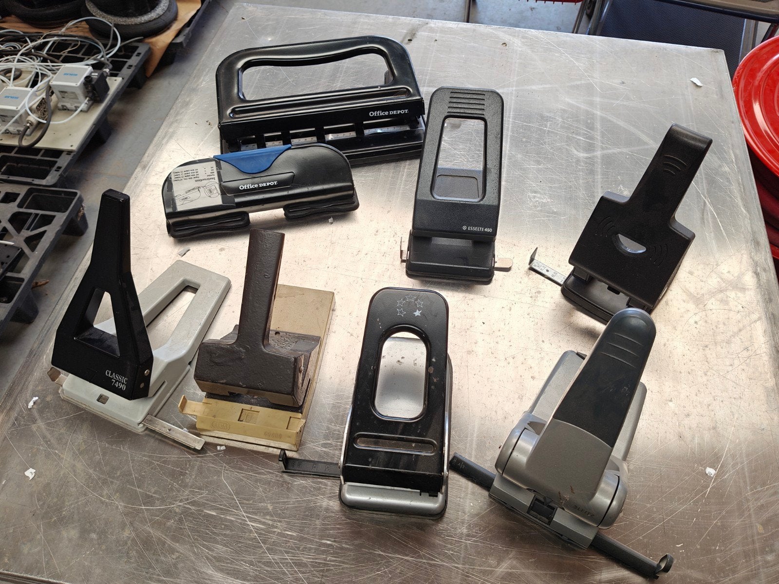 8 diverse perforators, Gebruikt, Divers, Divers, Ophalen of Verzenden