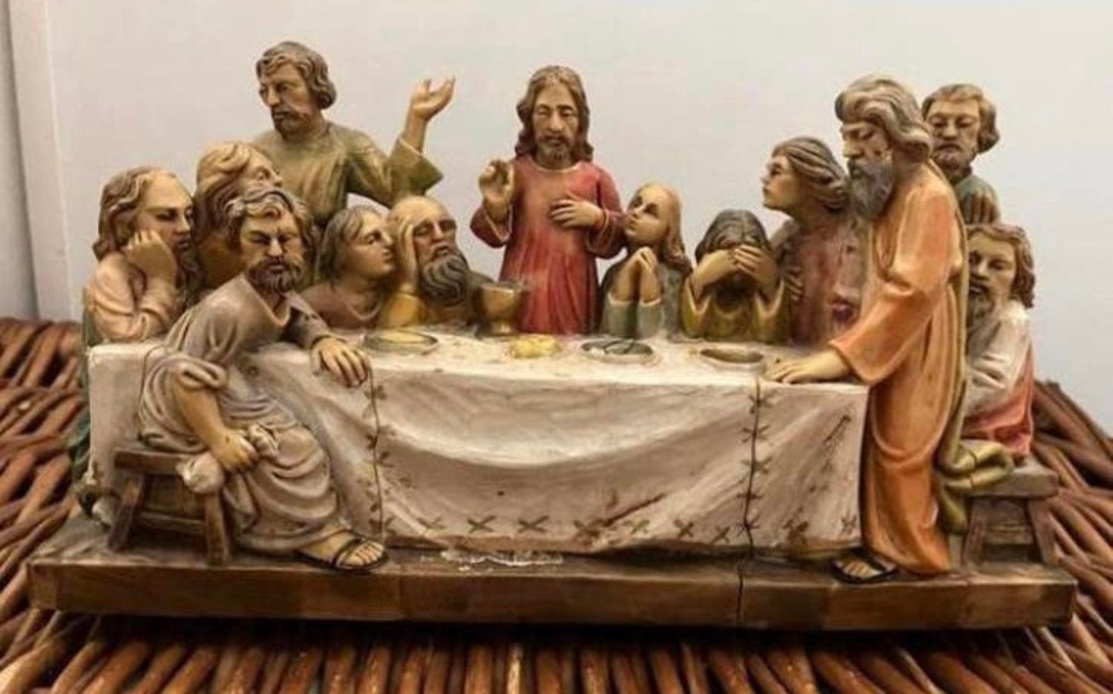 HET LAATSTE AVONDMAAL ,ITALIAANSE  GESIGNEERDE UITVOERING, Antiek en Kunst, Ophalen of Verzenden
