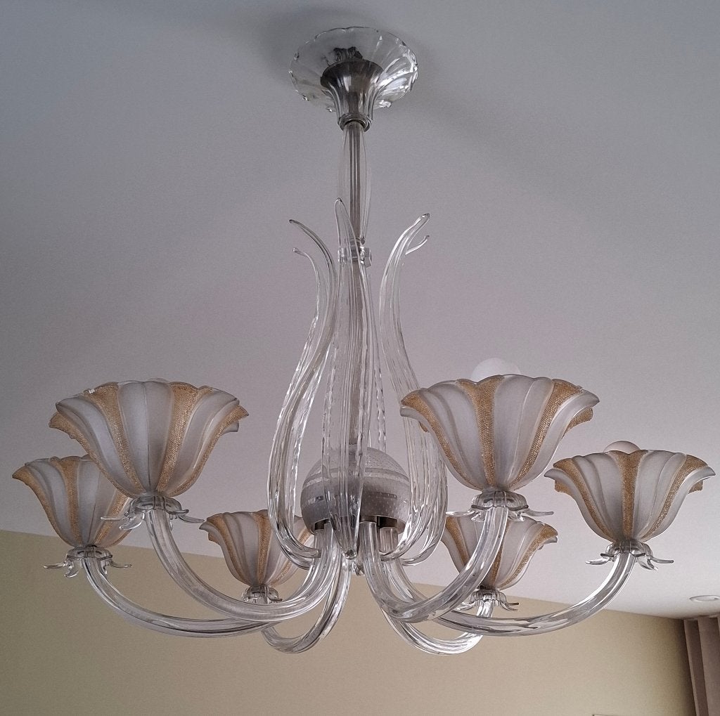 Elegante Murano kroonluchter, Ophalen