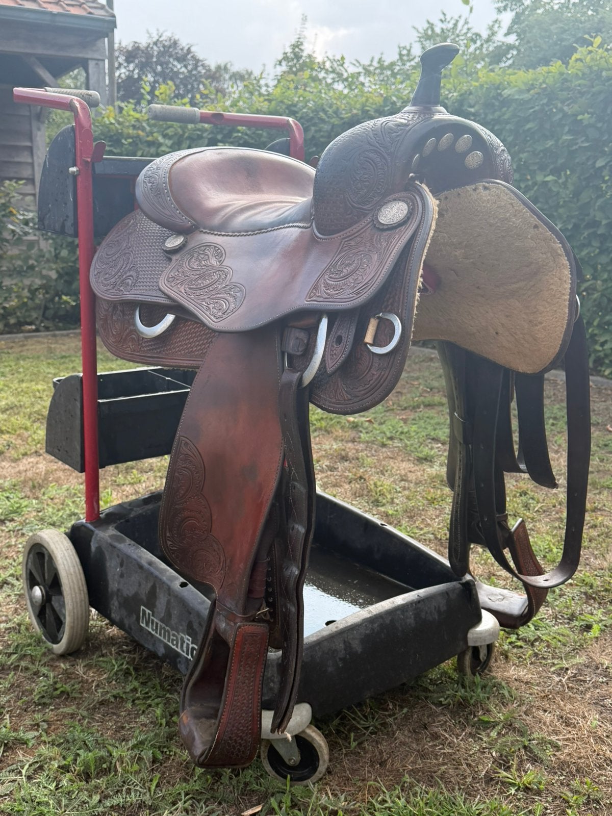 BOB’S CUSTOM ANDREA FAPPANI REINER, Animaux & Accessoires, Chevaux & Poneys | Selles, Enlèvement, Comme neuf, Custom