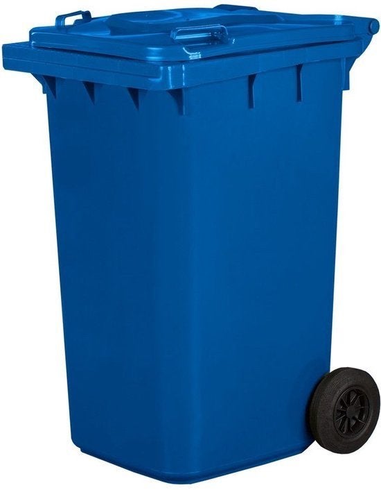 Conteneur(s) bleu/noir/ jaune à déchets 2 roues 240 litres, Bricolage & Construction, Enlèvement