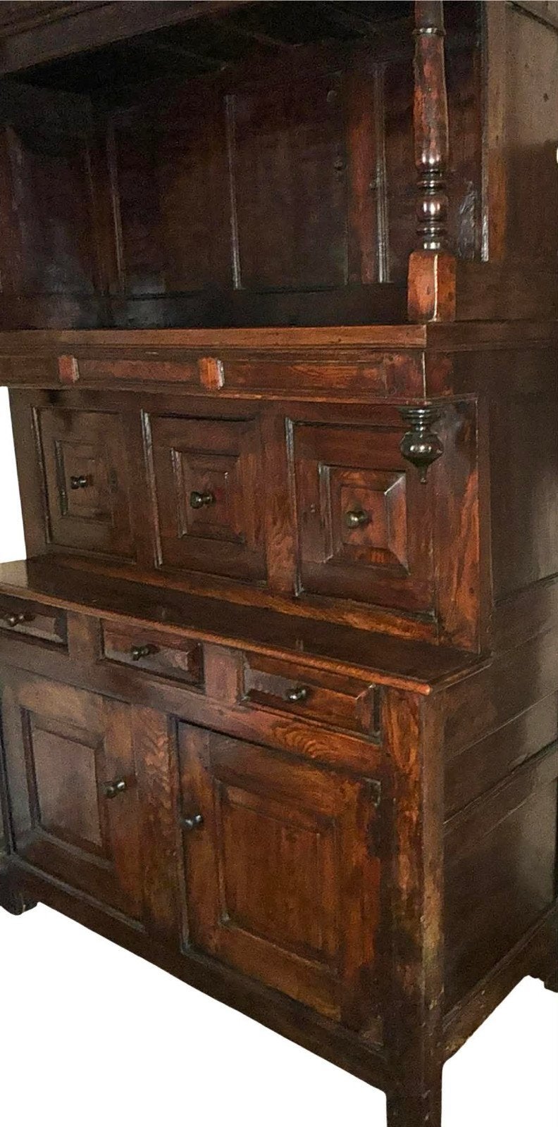 Armoire trois pièces en chêne du XVIIIe siècle, Antiquités & Art, Enlèvement