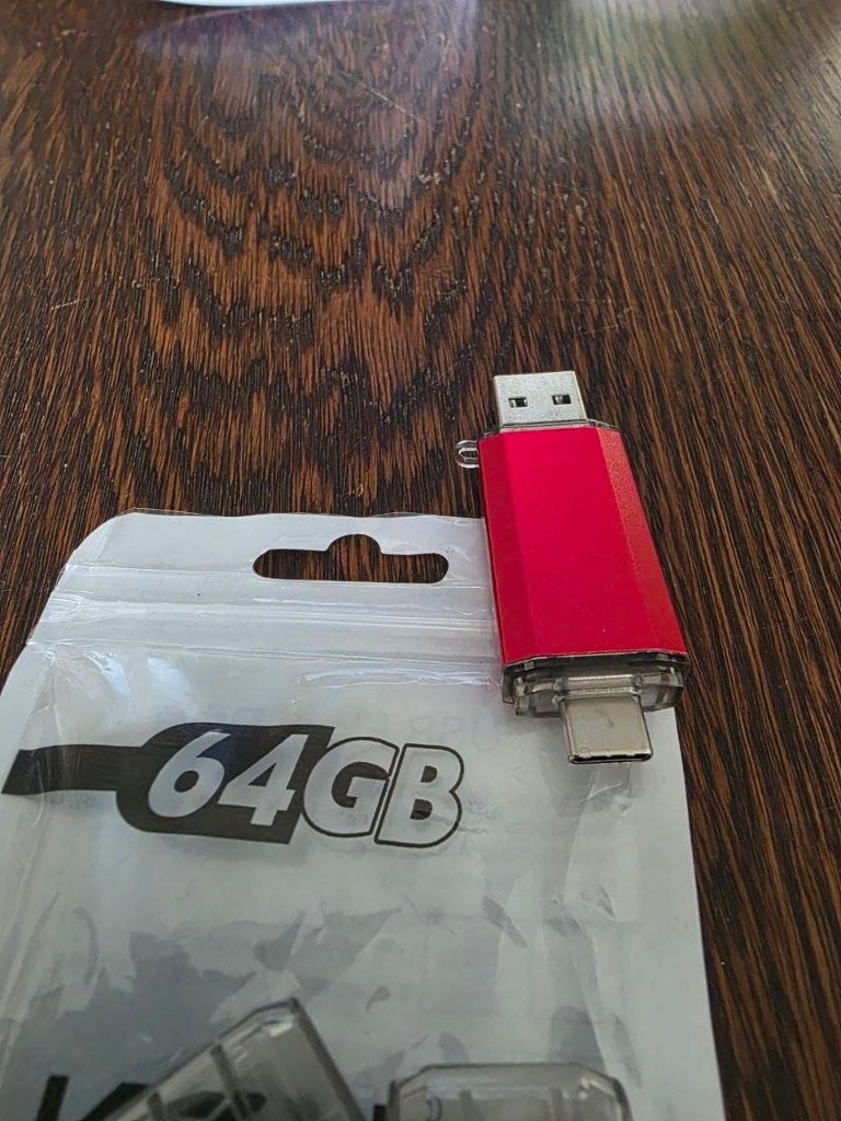 2-in-1 USB-C Flash Drive - 64 GB, Informatique & Logiciels, Clés USB, Enlèvement, Neuf, 64 GB