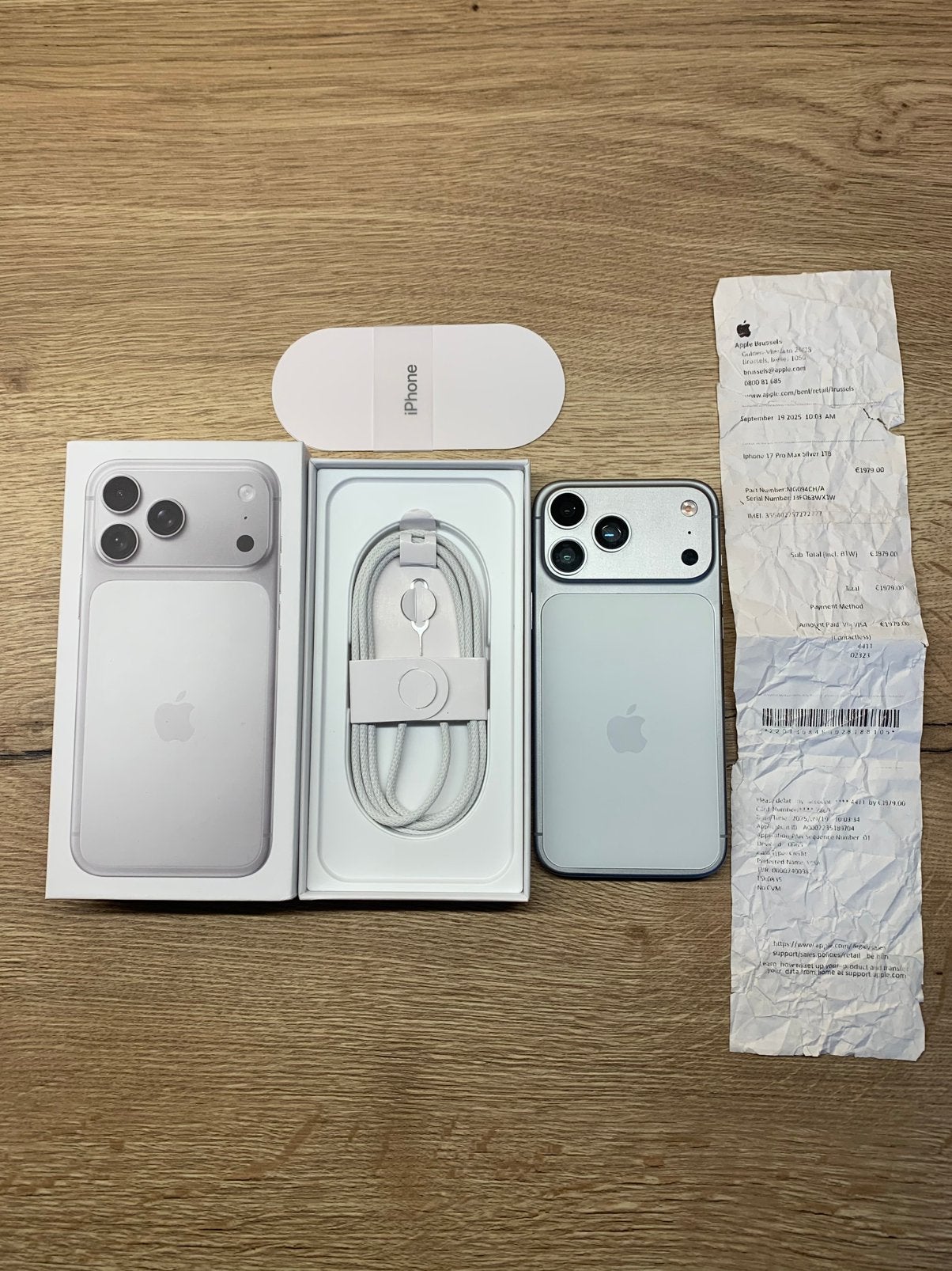iPhone 17 Pro Max, Enlèvement ou Envoi, 1 TB, Ne fonctionne pas, Sans simlock