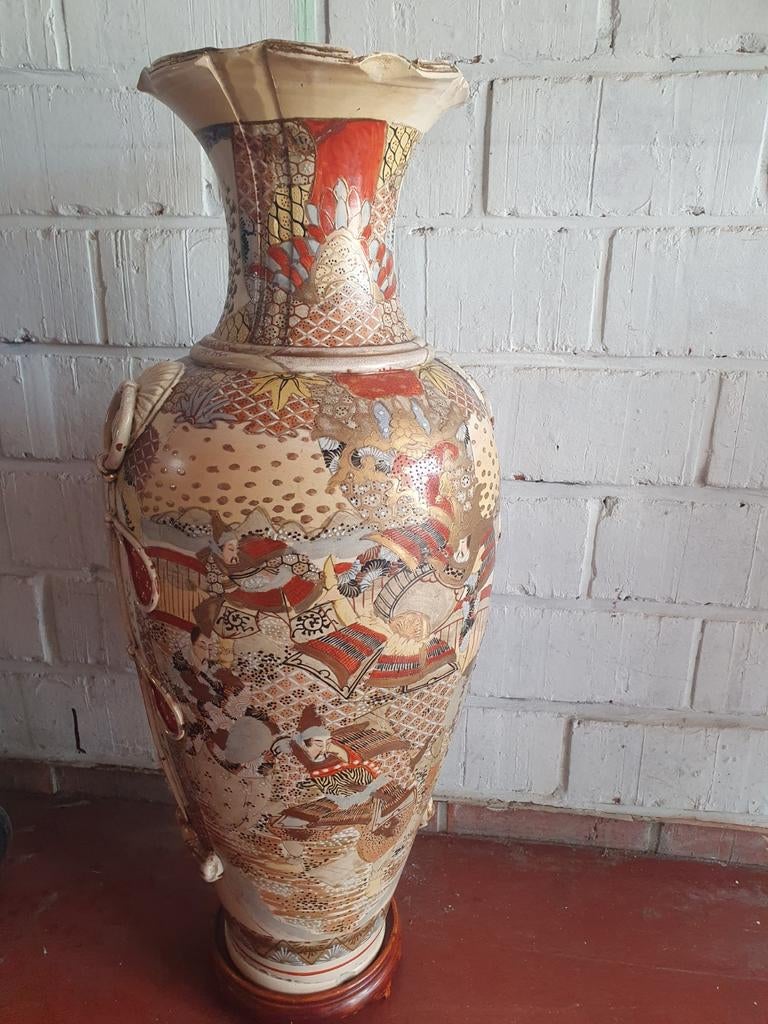 Japanse Satsuma vaas 91cm, Enlèvement