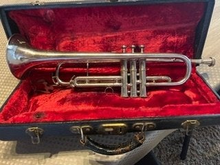 TE KOOP, Musique & Instruments, Instruments à vent | Trompettes, Enlèvement, Utilisé, Autres types, Avec valise