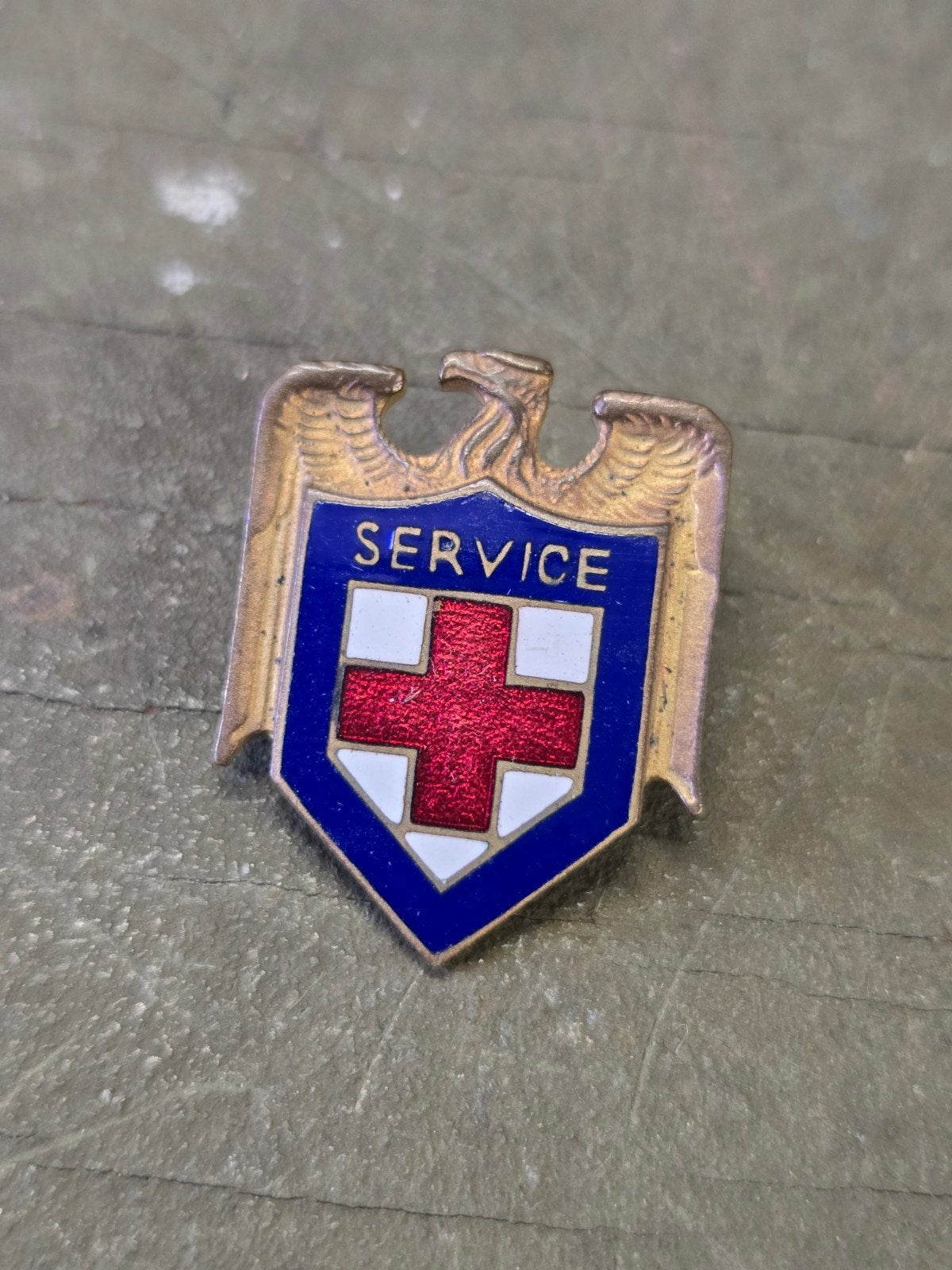 Broche de service US ARC de la Seconde Guerre mondiale, Enlèvement ou Envoi