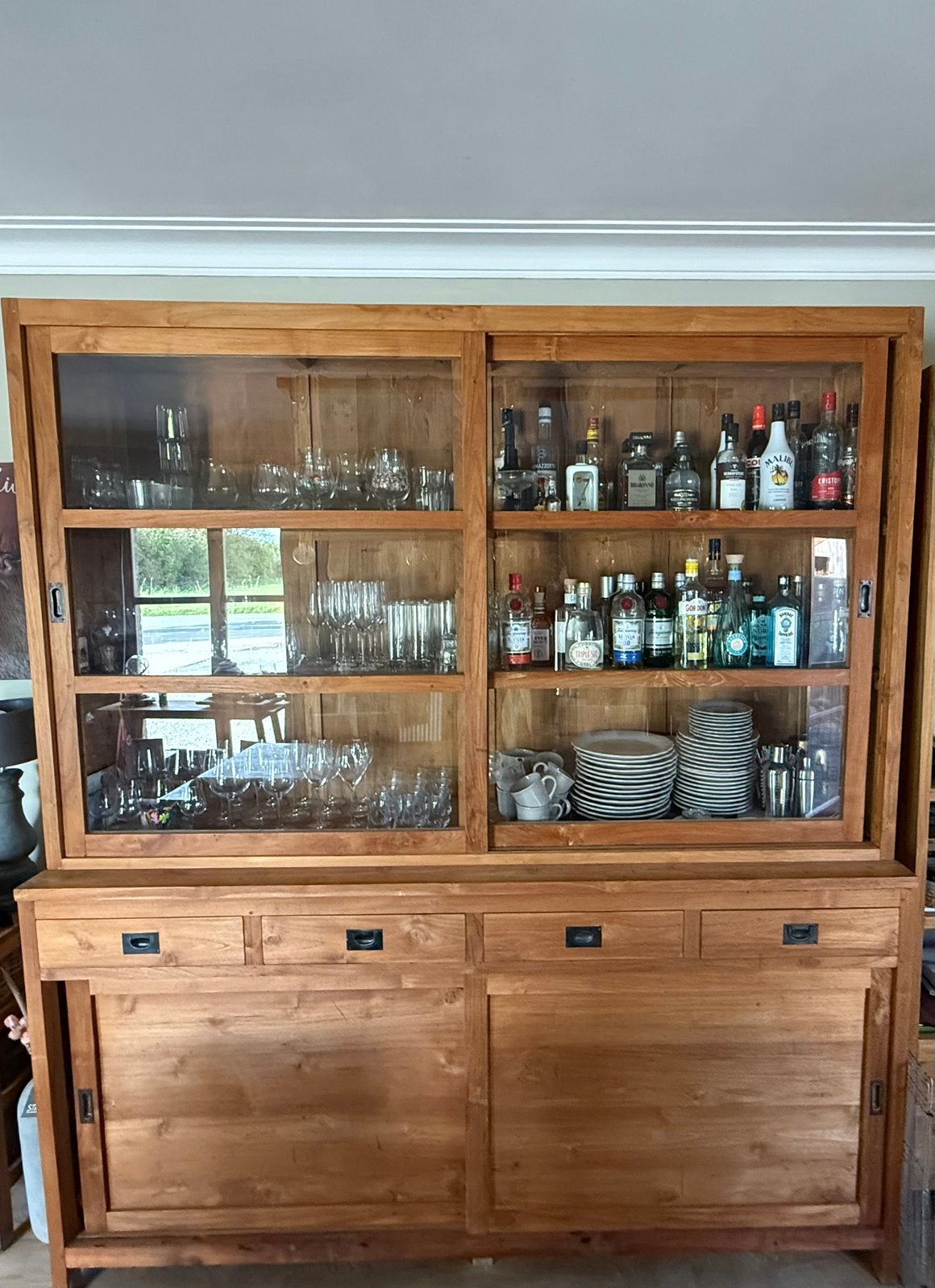 Teak buffetkast, Huis en Inrichting, Ophalen, Zo goed als nieuw