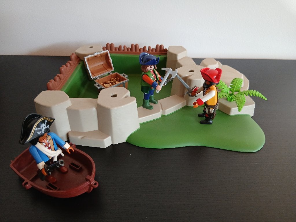 Playmobil pirateneiland met schat, Kinderen en Baby's, Speelgoed | Playmobil, Ophalen of Verzenden