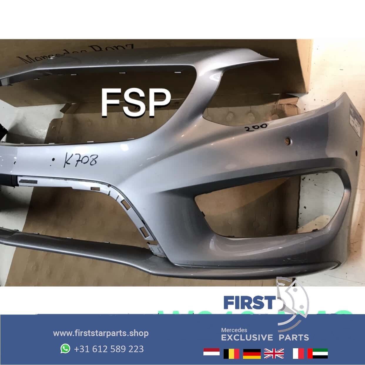 W246 AMG VOORBUMPER A2468800600 Mercedes B Klasse 2012-2018, Gebruikt, -, Voor, Ophalen of Verzenden