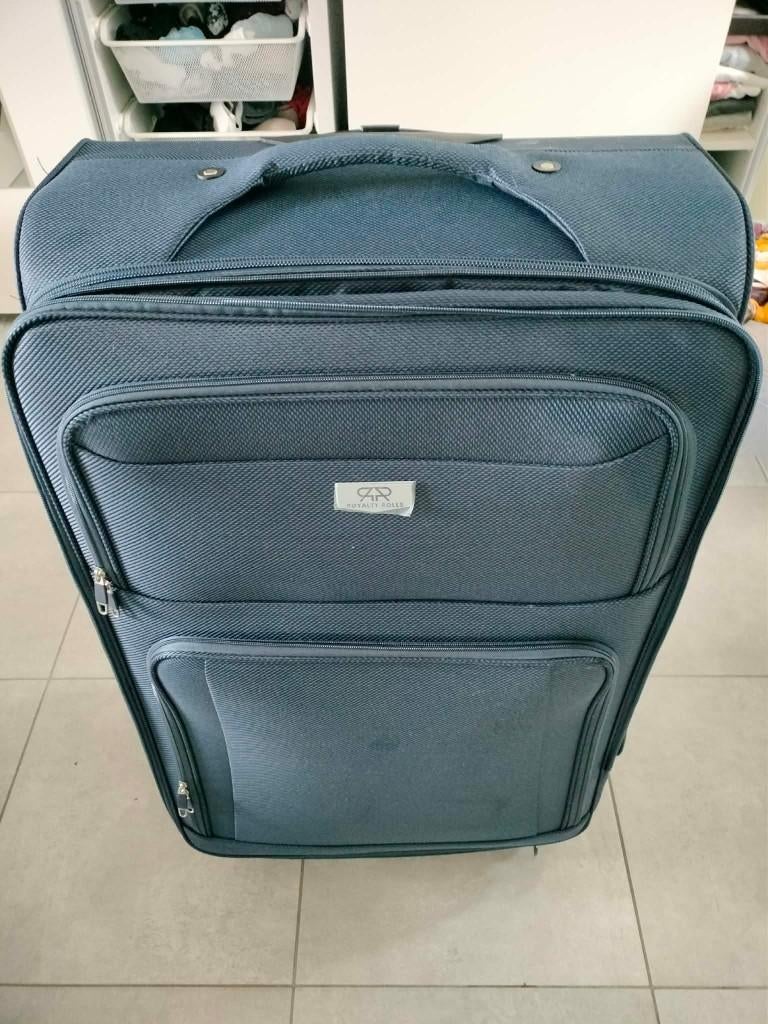 grote reiskoffer nieuwe staat kleur blauw niet gebruikt, Neuf, 35 à 45 cm, Plastique dur, Enlèvement