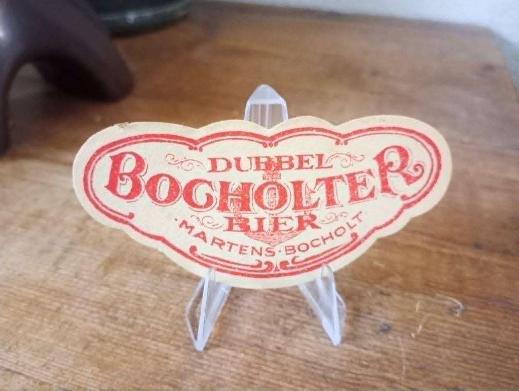 Brasserie bière ancienne étiquette Bocholter Bier, Collections, Enlèvement ou Envoi, Comme neuf, Panneau, Plaque ou Plaquette publicitaire