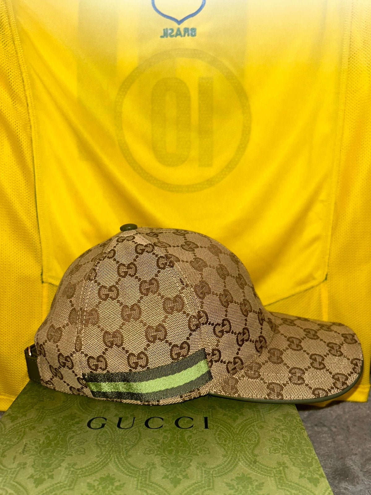 Casquette Gucci bandes verte pomme, Vêtements | Hommes, Enlèvement ou Envoi, Comme neuf, Casquette