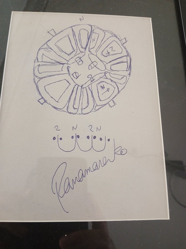 Panamarenko, Antiek en Kunst, Ophalen of Verzenden, Tekening, Pentekening, Ingelijst