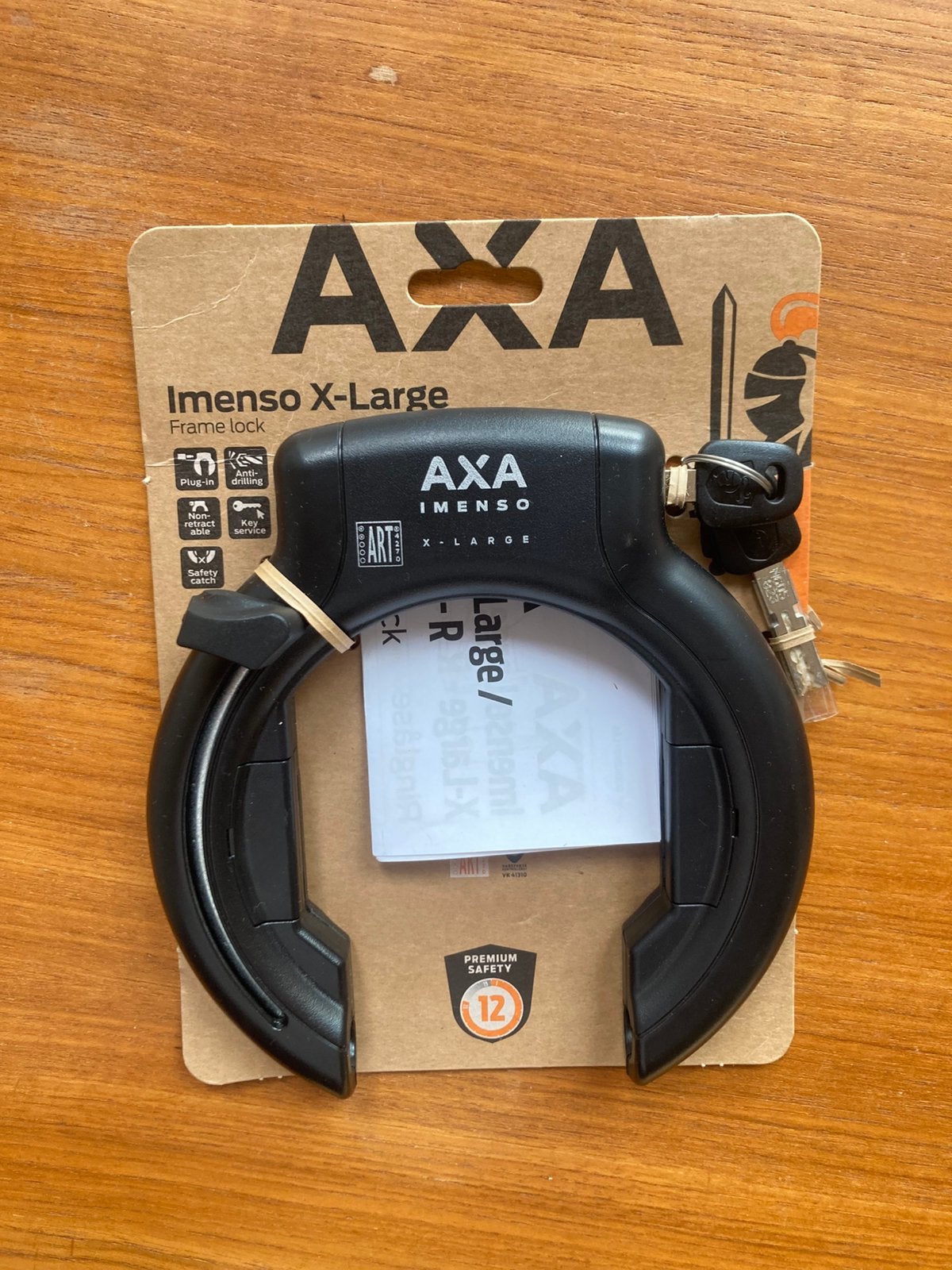 AXA Imenso X-Large frame lock fietsslot, Vélos & Vélomoteurs, Accessoires vélo | Cadenas de vélo, Enlèvement ou Envoi, Comme neuf