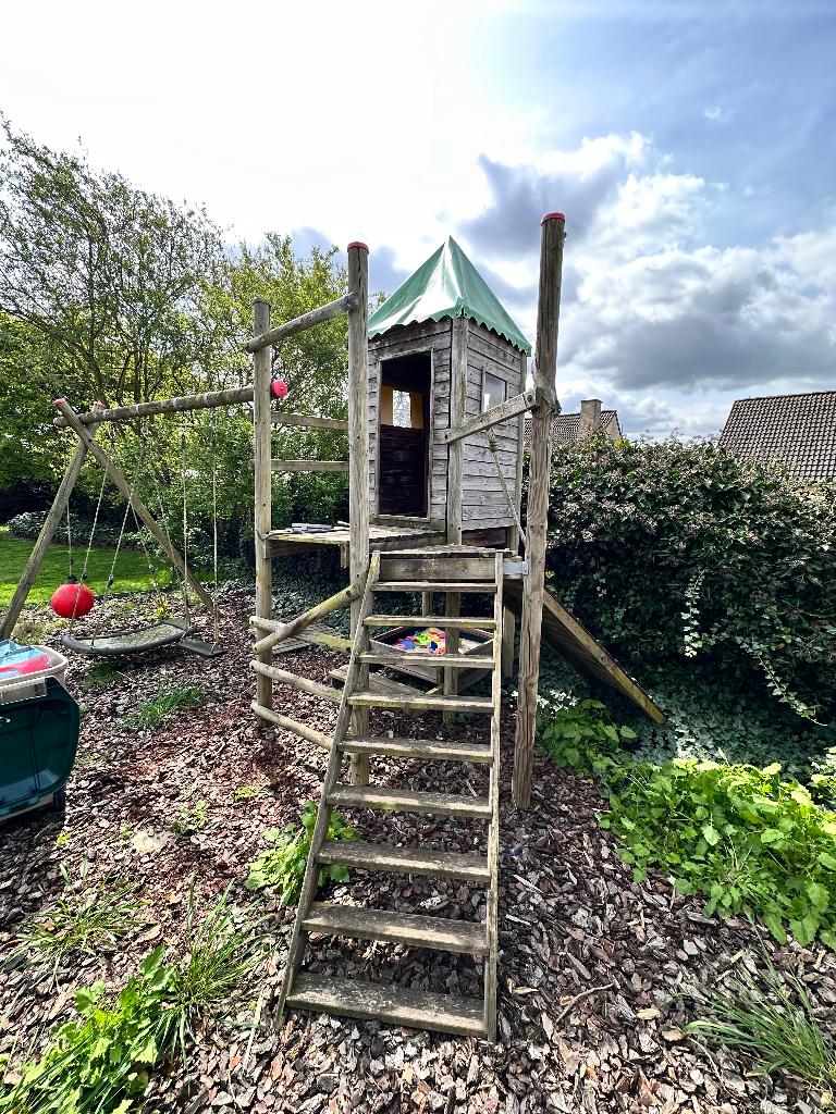 Kinderspeeltuin, Kinderen en Baby's, Speelgoed | Buiten | Speeltoestellen, Ophalen, Zandbak
