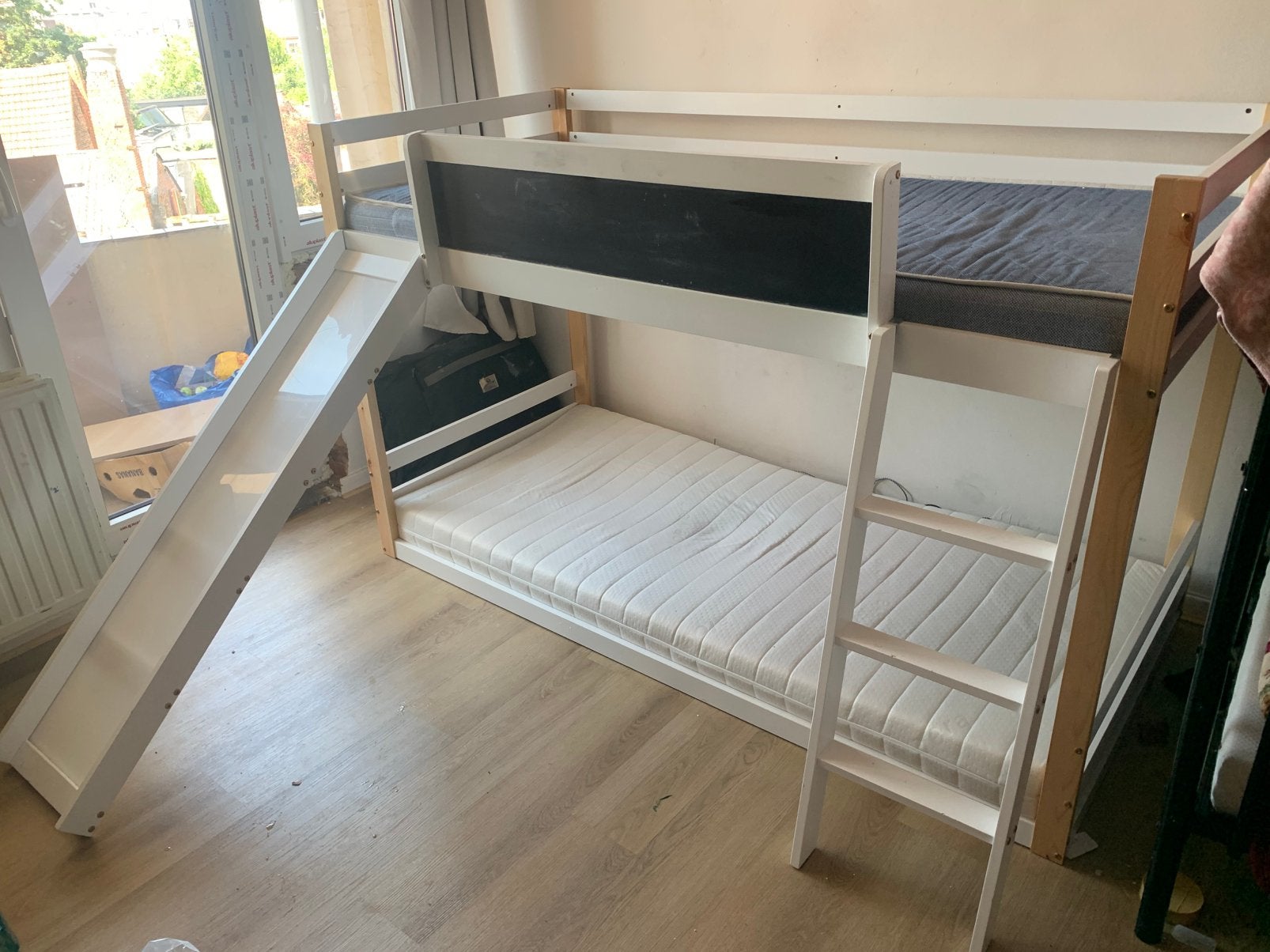 Stapel bed met glijbaan, Ophalen, Zo goed als nieuw