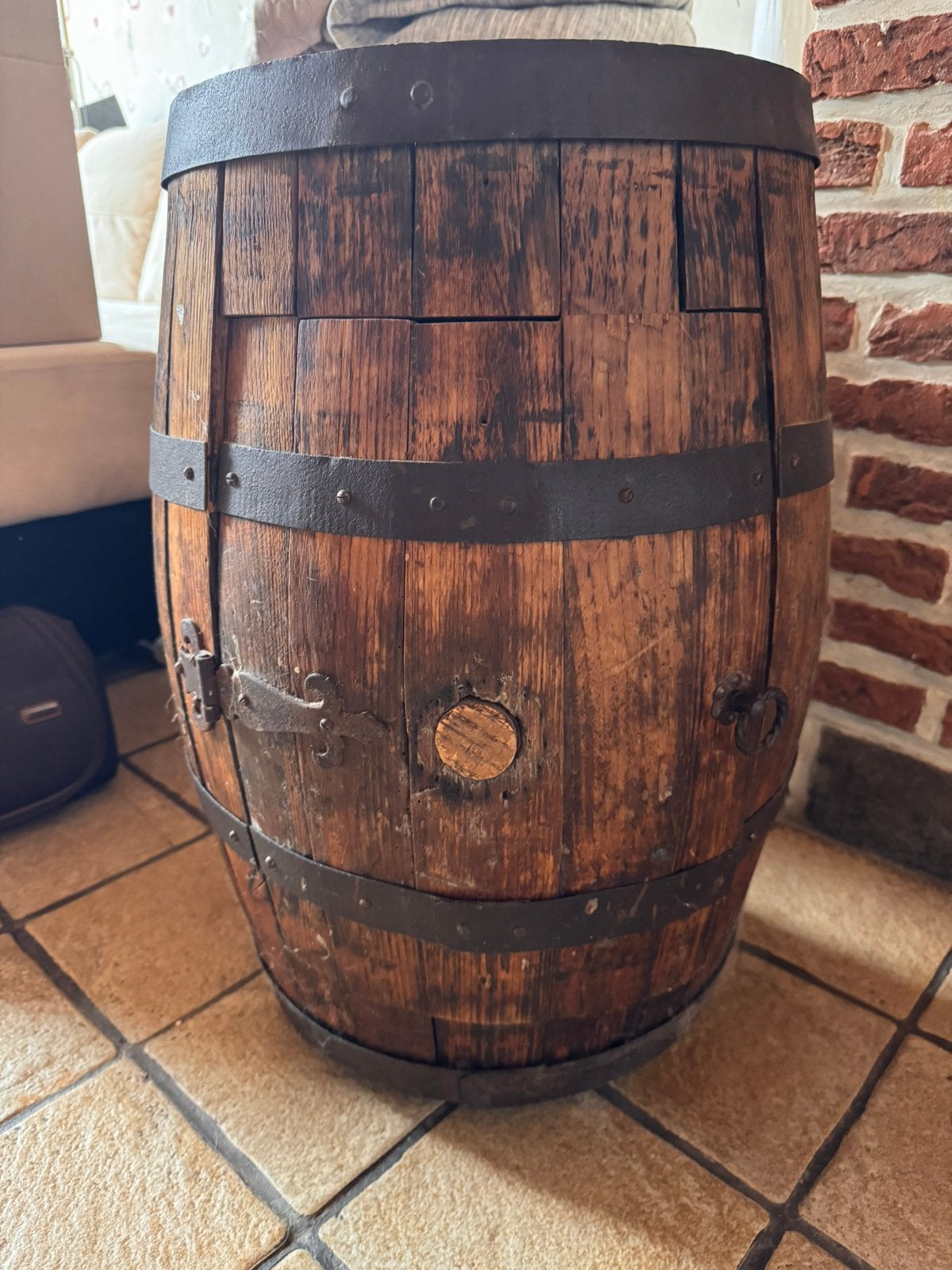 Tonneau, Enlèvement, Utilisé, Bois