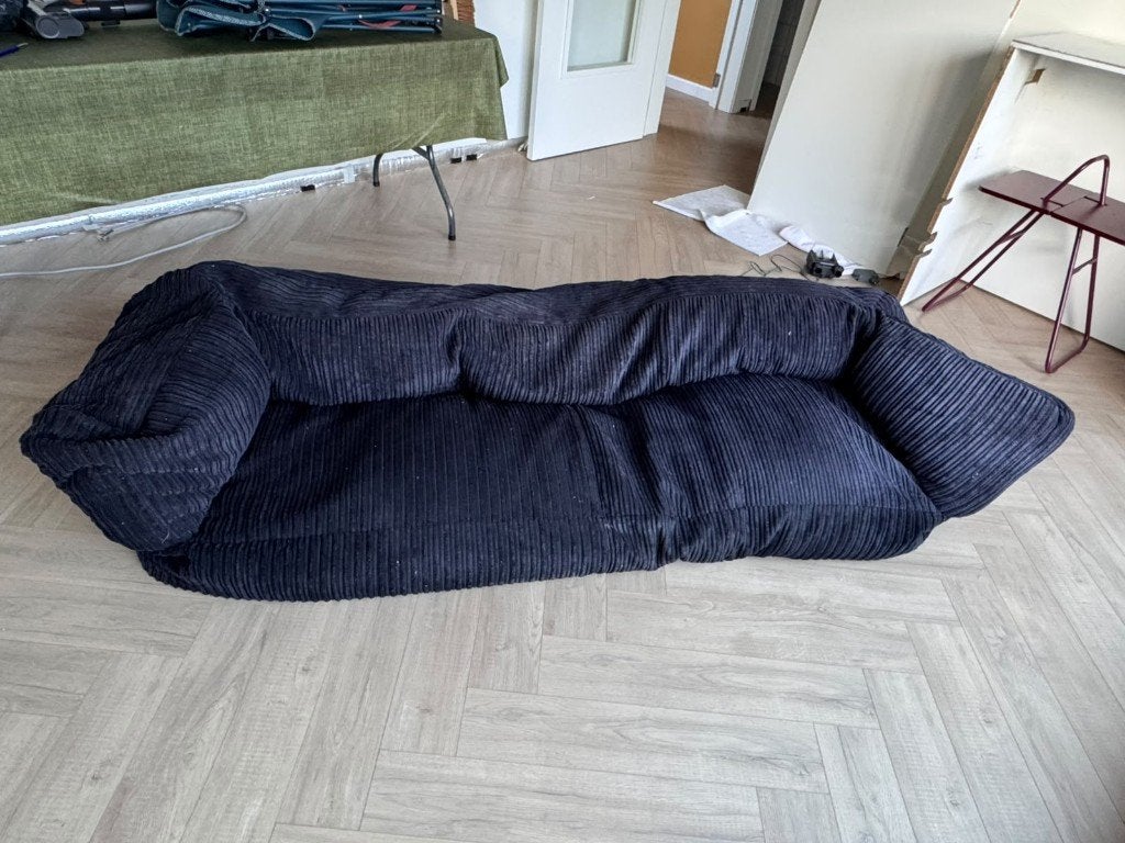 Zitzak, Enlèvement, Utilisé, Noir, Pouf