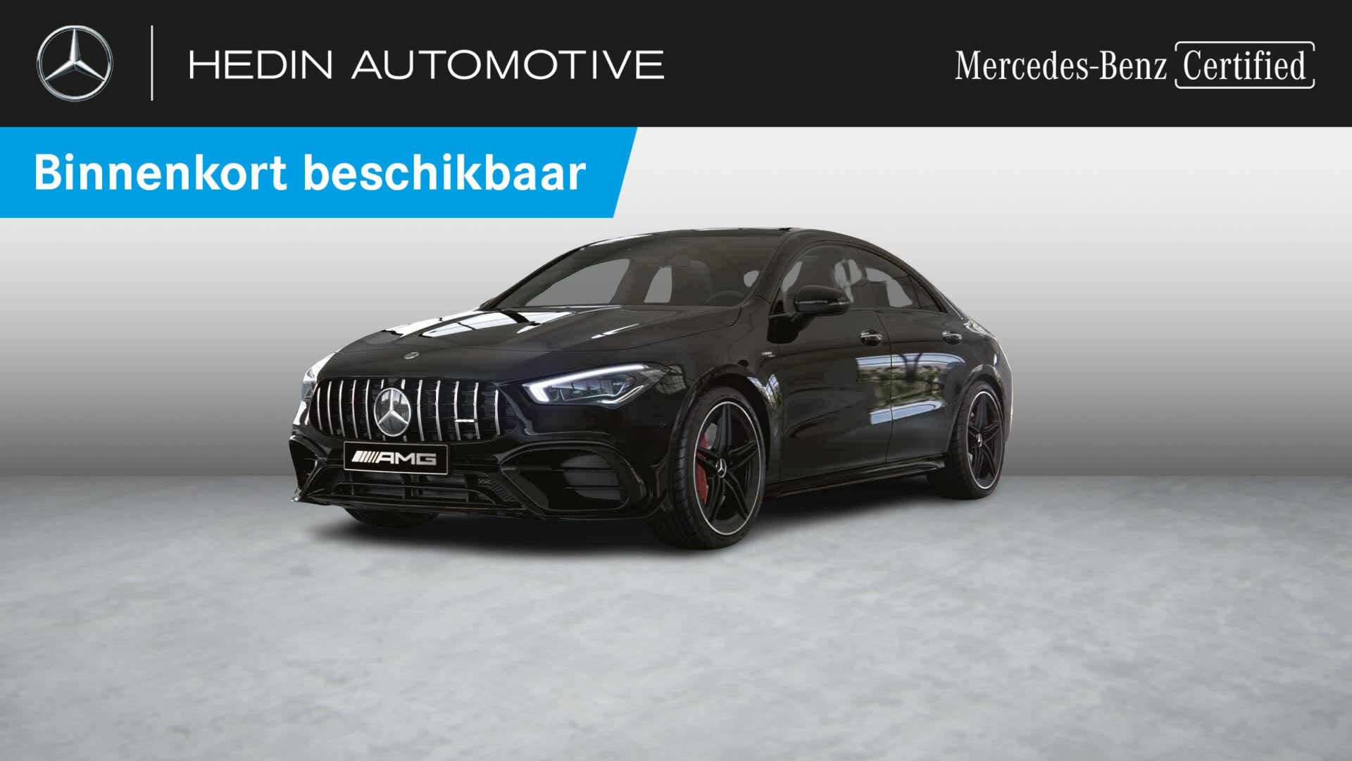 Mercedes-Benz CLA-Klasse 45 S AMG 4MATIC+ Coupé AMG Line |, Auto's, Mercedes-Benz, Automaat, Stof, 4 cilinders, Zwart