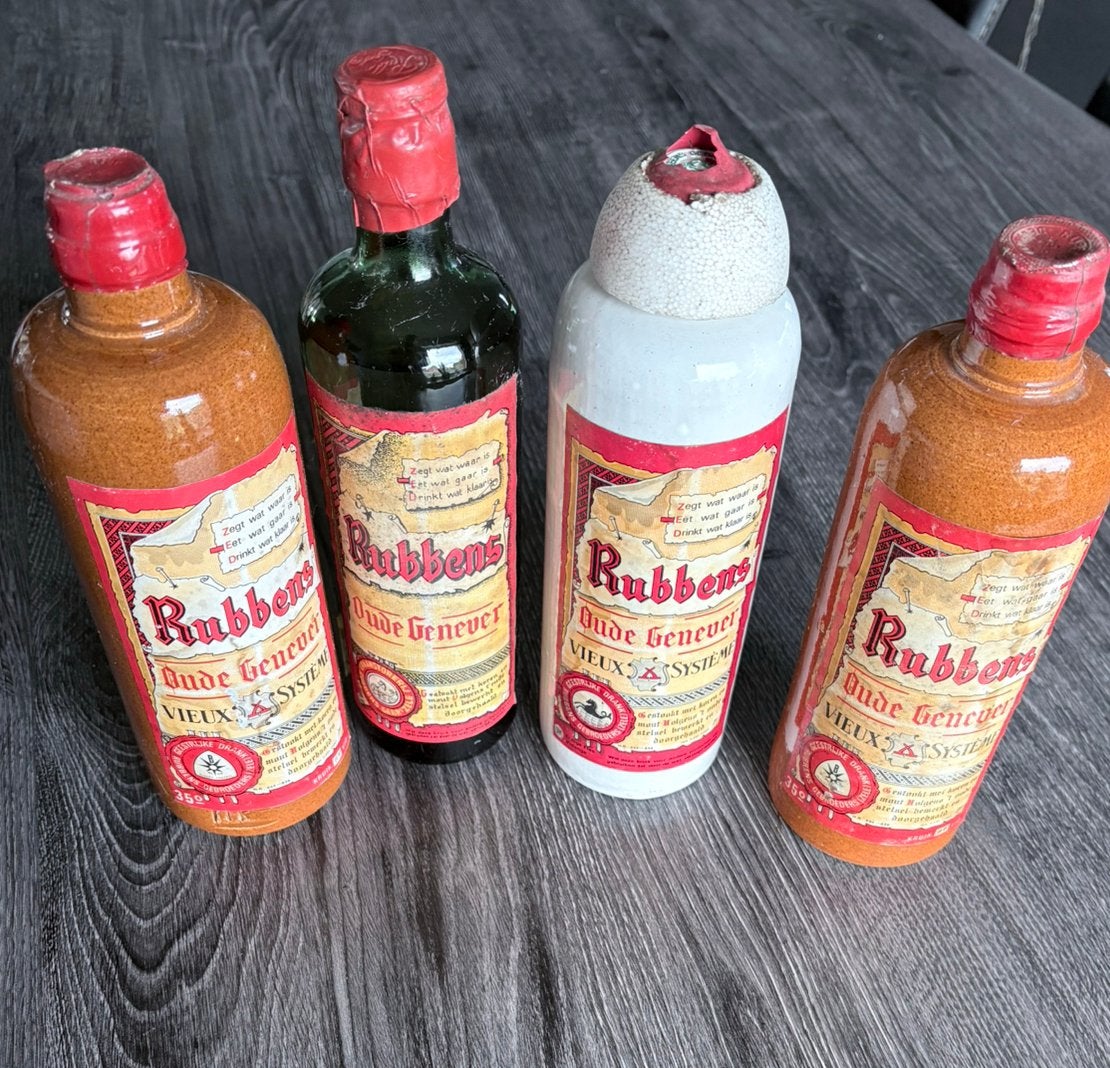 Oude genever flessen 1960?, Ophalen