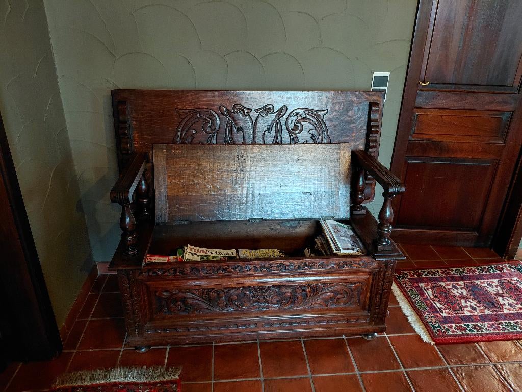 monnikenbank, halbank, zitbank, Antiek en Kunst, Ophalen