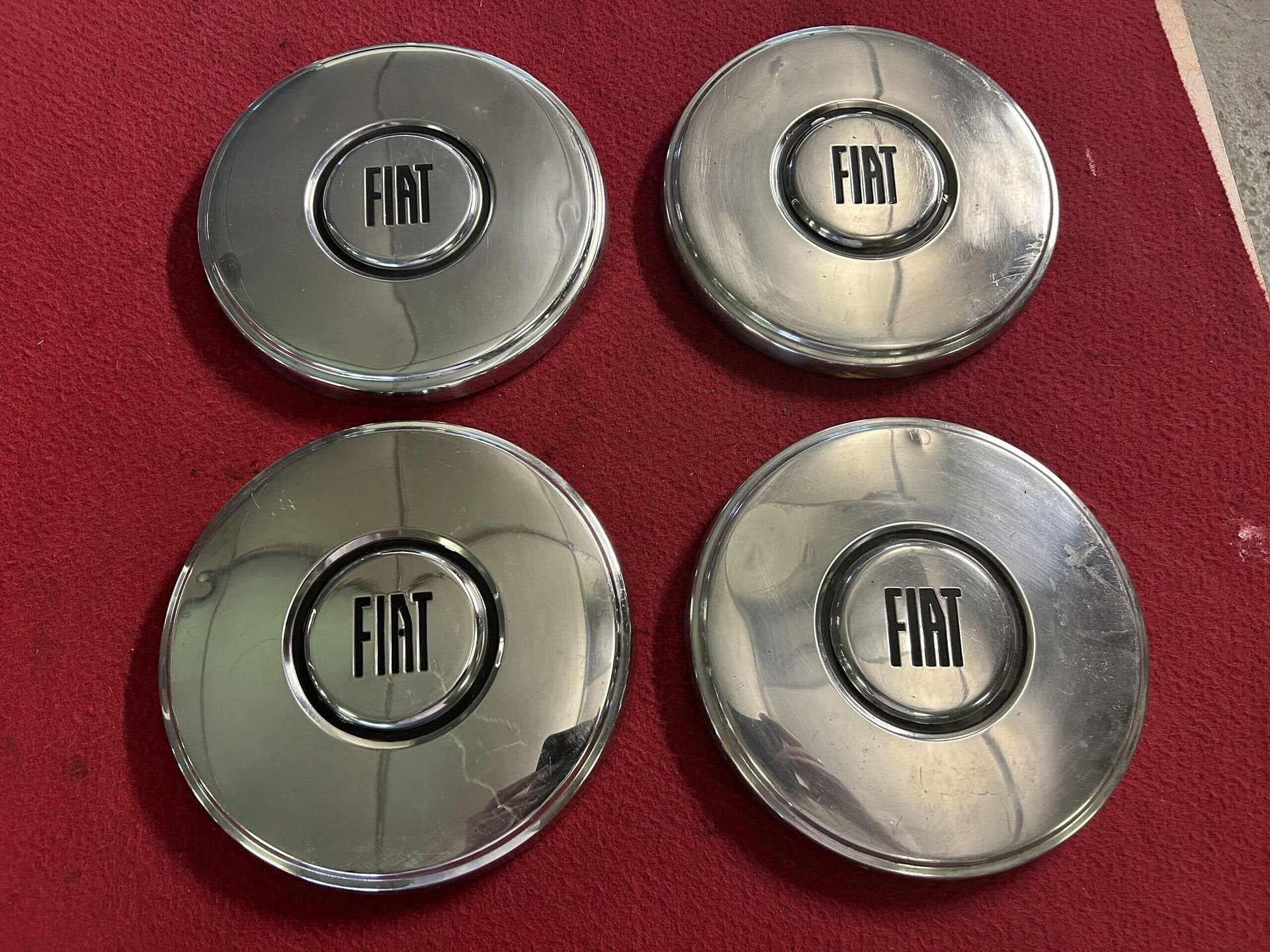 Fiat 125 S / 132 wieldoppenset, Auto diversen, Gebruikt, -, -, Ophalen of Verzenden