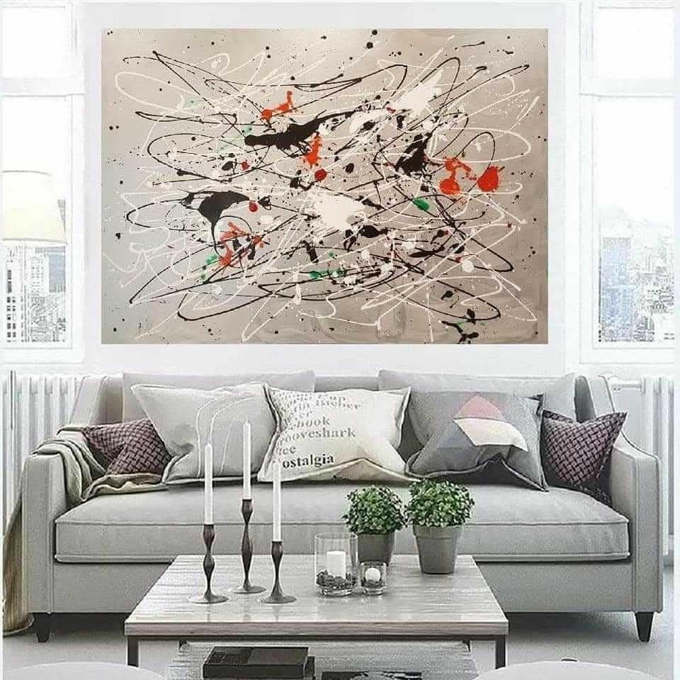 Moderen uniek schilderij, Antiek en Kunst, Kunst | Schilderijen | Abstract, Ophalen