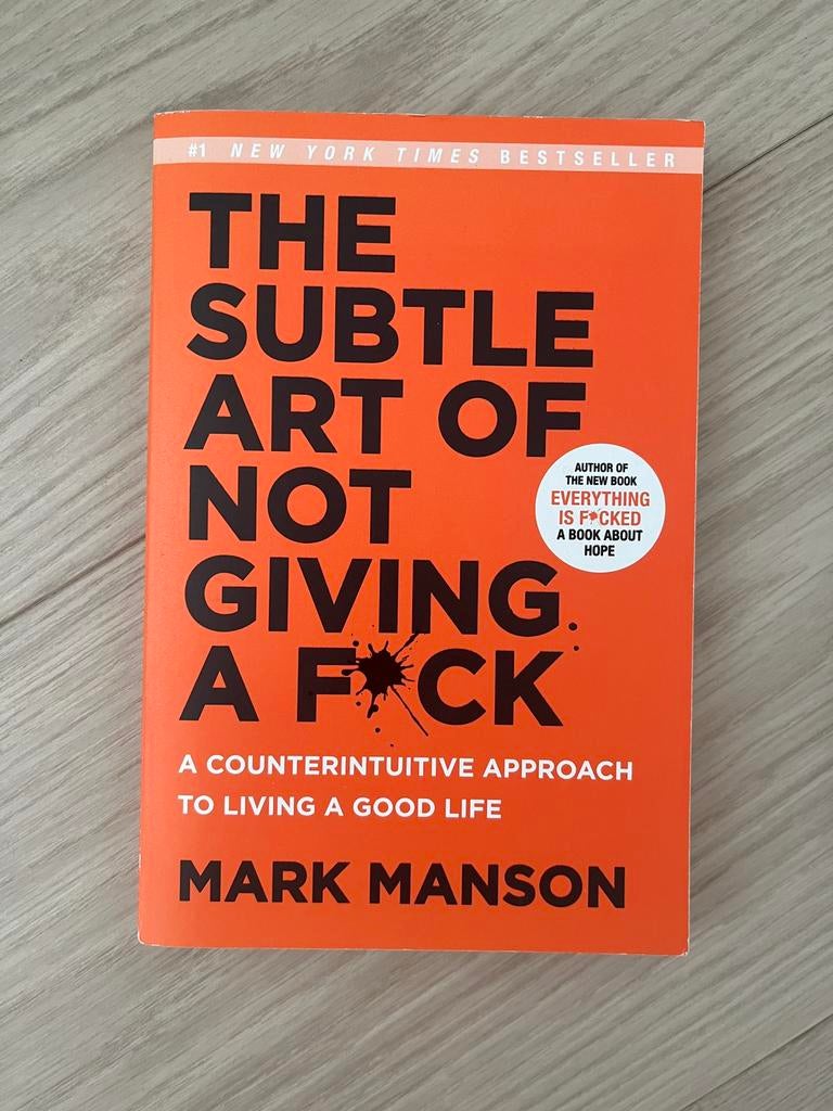The subtile art of not giving a fuck - set van 3 boeken, Boeken, Ophalen of Verzenden, Zo goed als nieuw