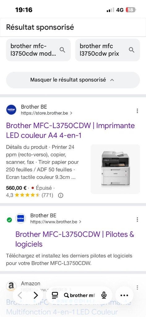 Imprimante couleur Led, Imprimante LED, Wi-Fi intégré, Enlèvement, Fax