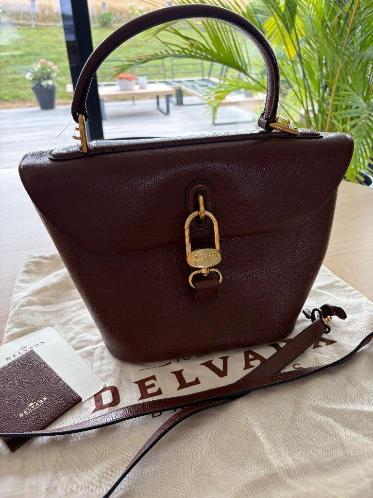 Delvaux Le Magicien, Ophalen of Verzenden, Bruin, Handtas