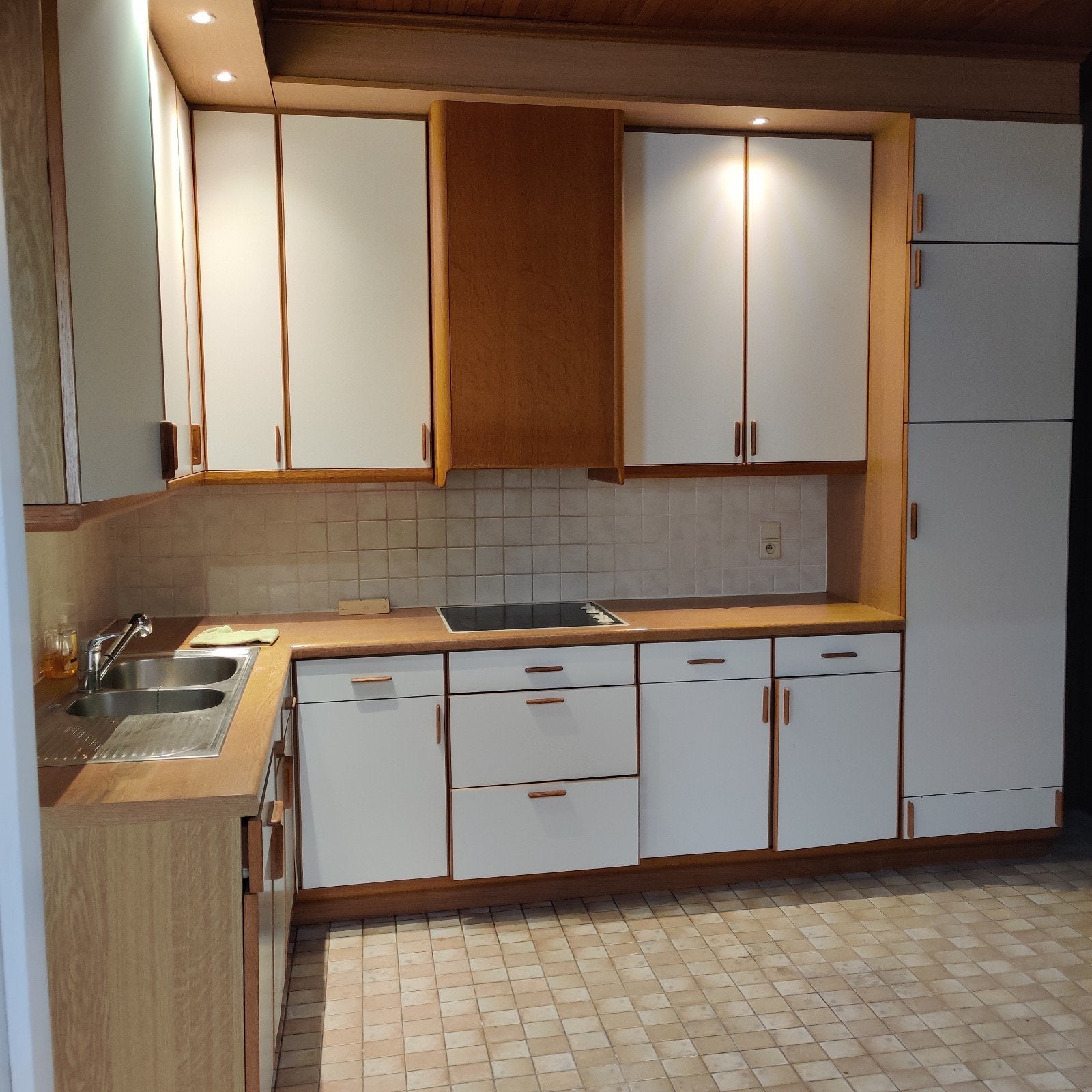 Retro / Vintage keuken, Ophalen, Gebruikt, Wit, Hoekkeuken