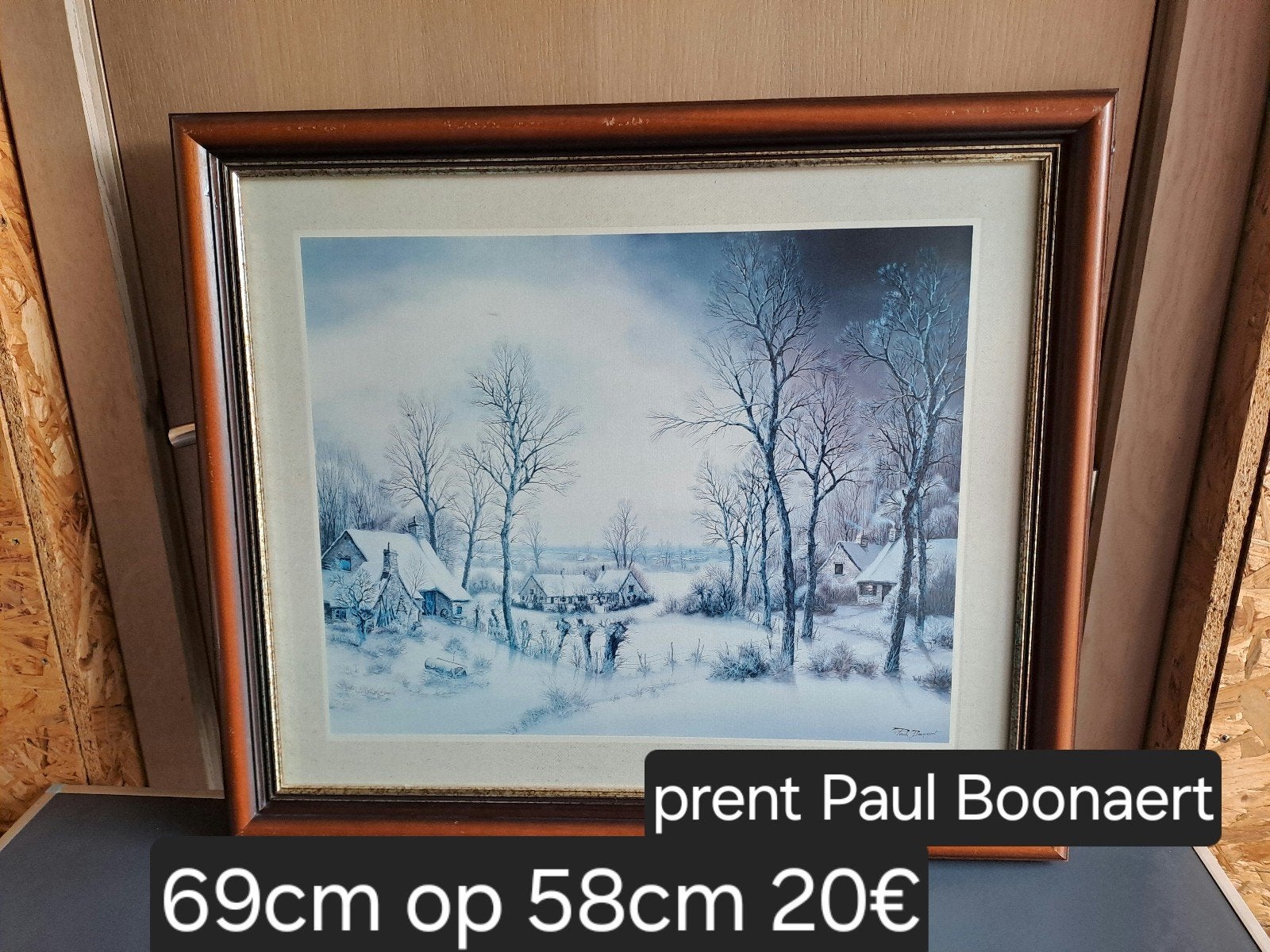 Prent Paul Boonaert, Enlèvement