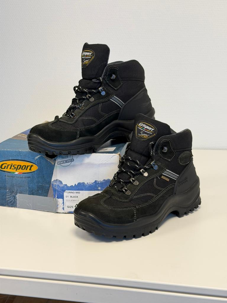 Chaussures de randonnée Grisport Torino Mid noires 42 neuves, Enlèvement ou Envoi, Neuf, Chaussures