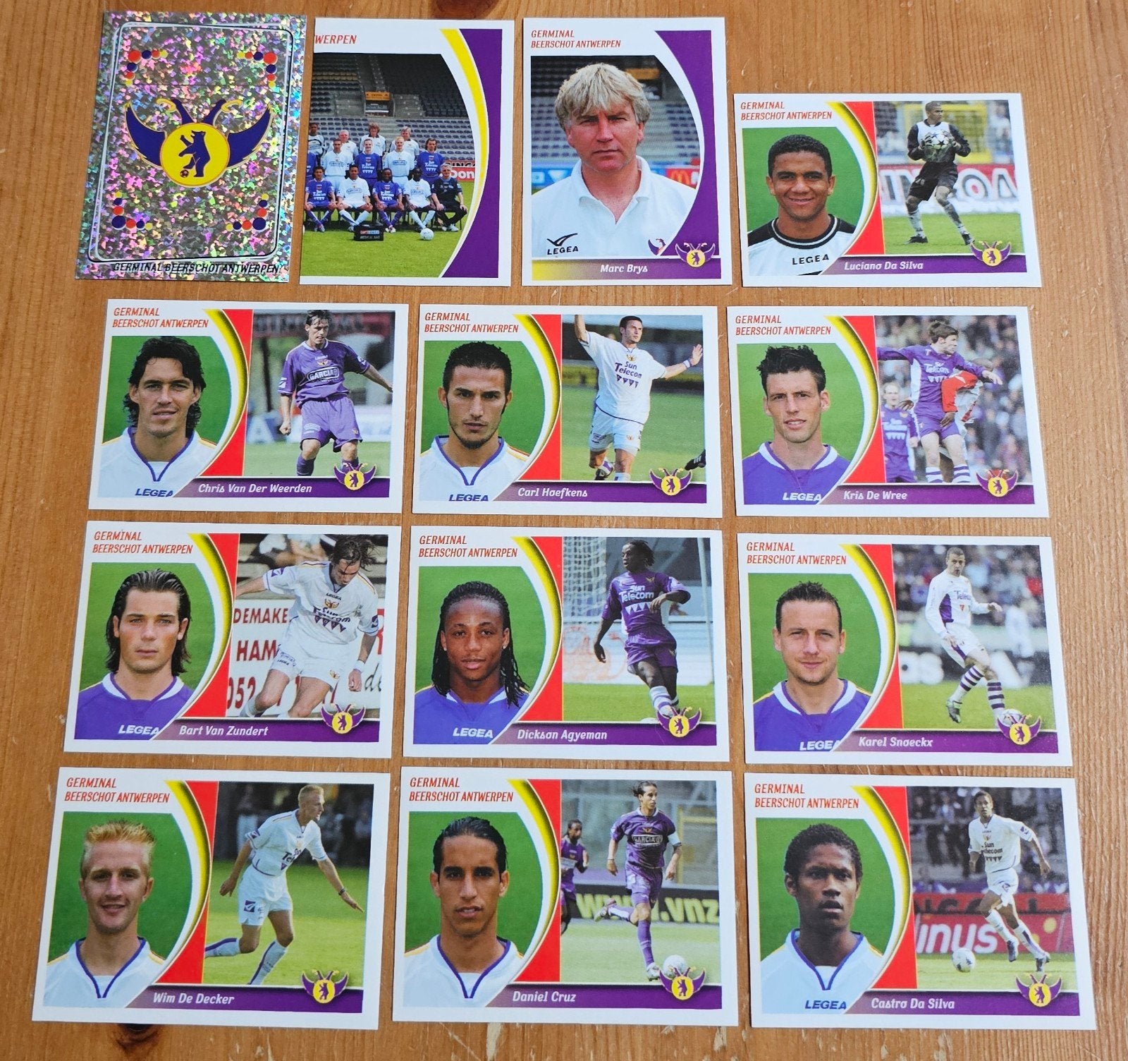 Panini Football 2005 Beerschot Ongebruikt Voetbal!, Ophalen of Verzenden, Zo goed als nieuw, Meerdere stickers