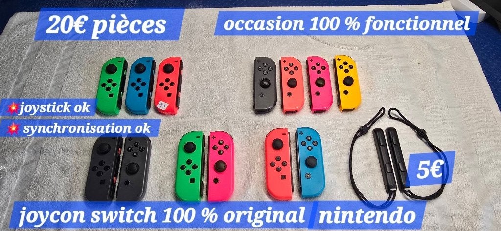 accessoires switch /switch2 :dock tv,manette,joycon,chargeur, Consoles de jeu & Jeux vidéo, Enlèvement ou Envoi, Comme neuf