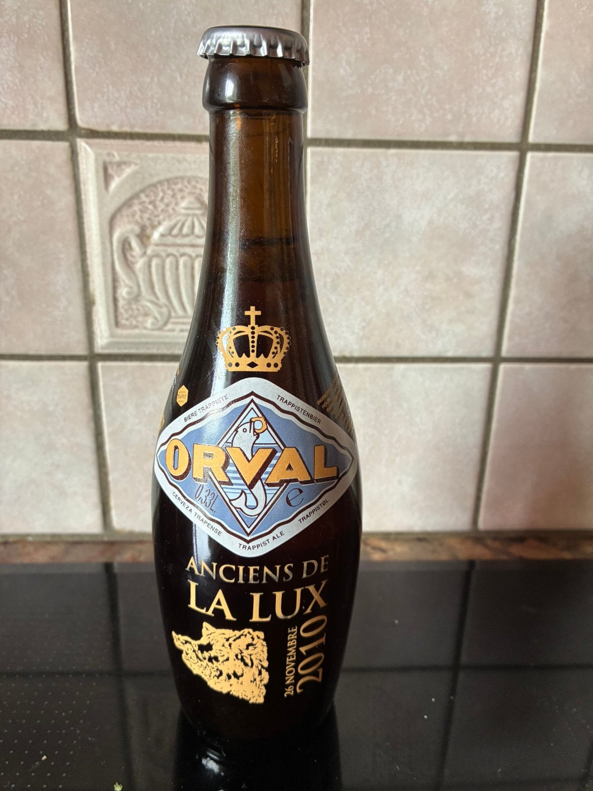 Bouteille Orval Sérigraphiee, Ophalen, Zo goed als nieuw