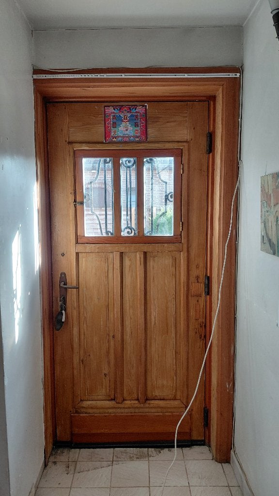 Antieke deur, Doe-het-zelf en Bouw, Ophalen, Gebruikt, 80 tot 100 cm, Buitendeur