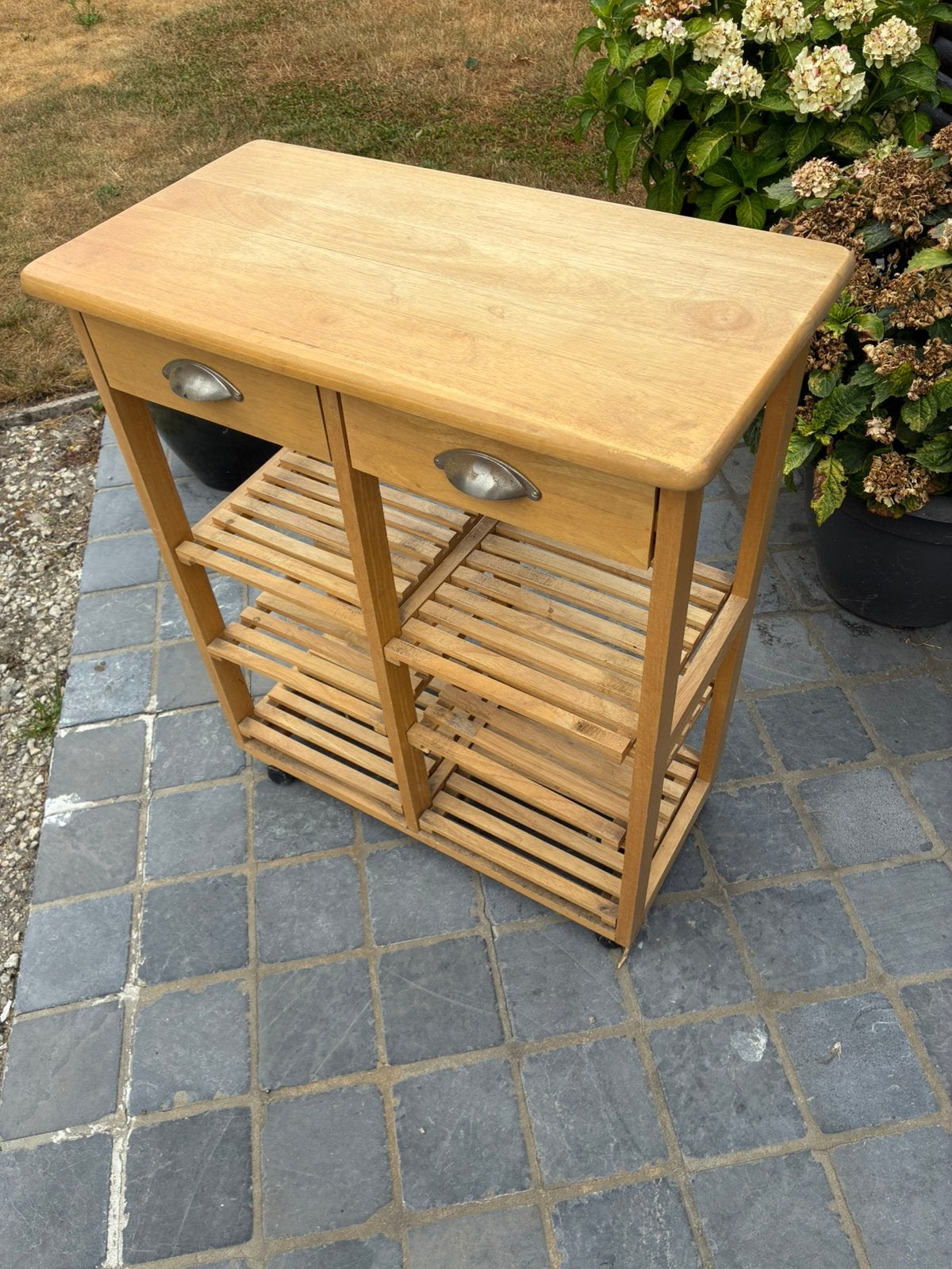 houten tafeltje, Ophalen, Gebruikt, Hout