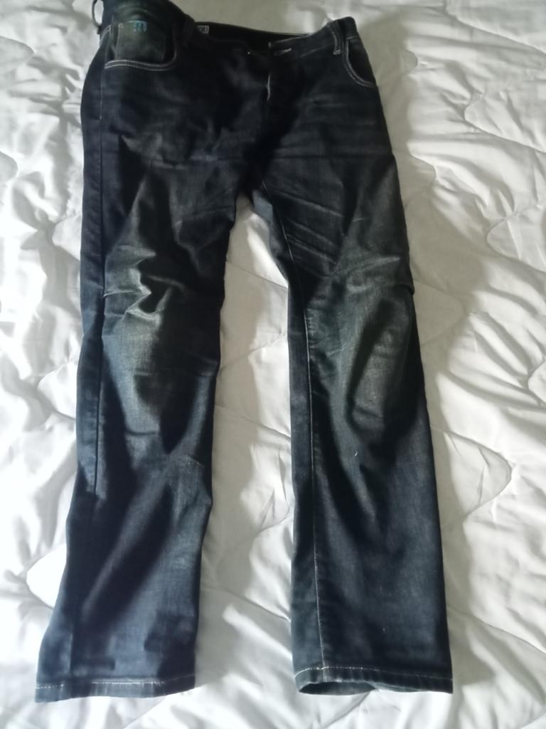 Jeansbroek maat A blauw  34, Motoren, Ophalen of Verzenden