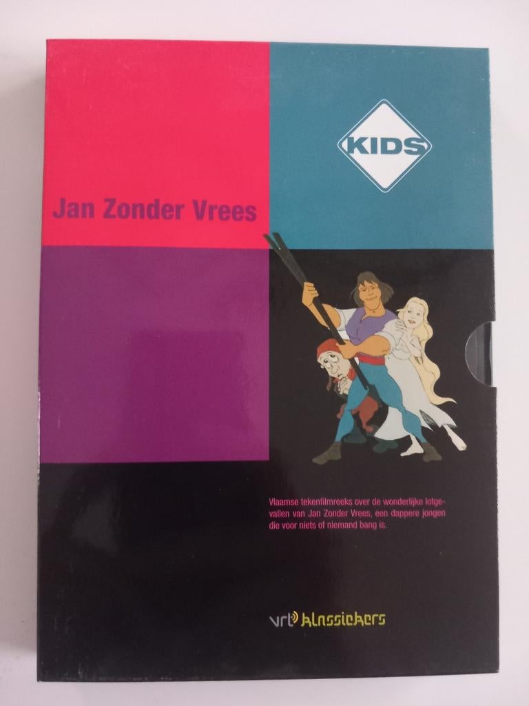 Dvd Jan Zonder Vrees (Animatiefilm) VRT Klassiekers, Ophalen of Verzenden, Zo goed als nieuw, Europees, Tekenfilm