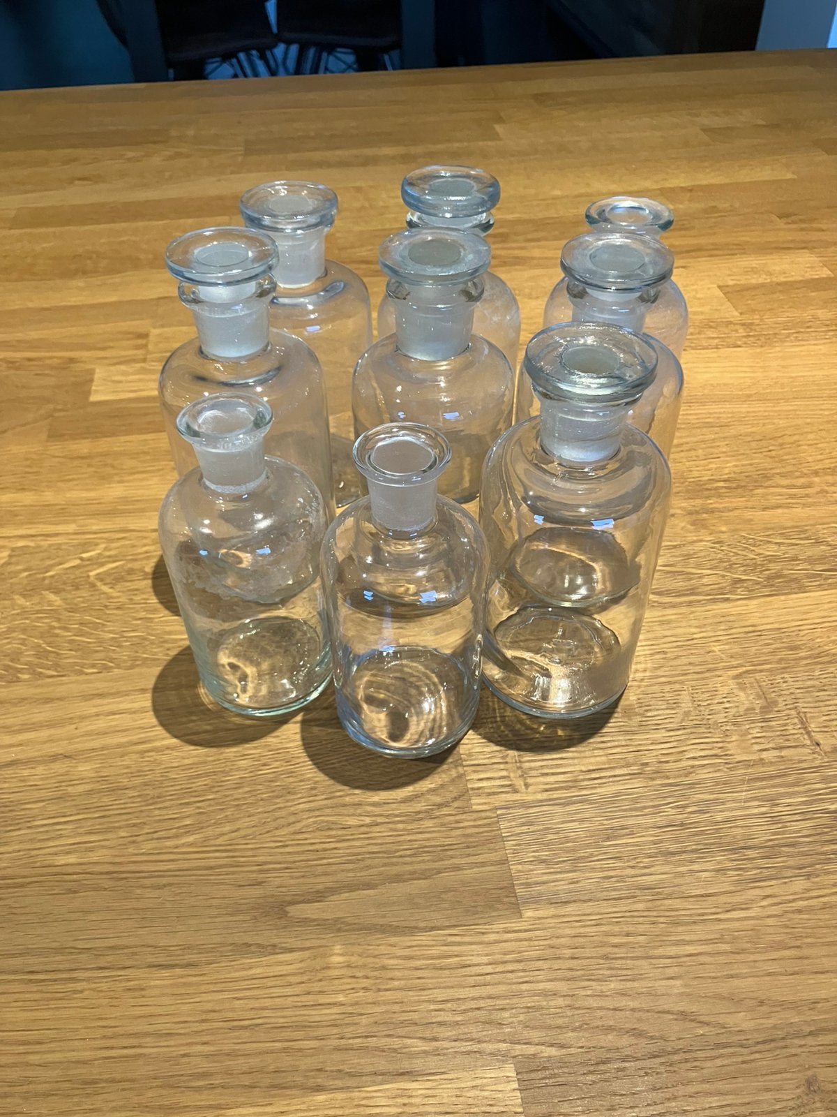 Antieke glazen apothekersflessen, Antiek en Kunst, Ophalen